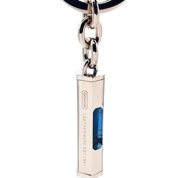 COACH Vintage 3D Level-Stainless Steel Fob Keychain Charm - Picture 1 of 6